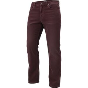 Platini Pants Mens 36x30 Wine Greek Key Embroidered Straight‎ Fit Luxury Modern